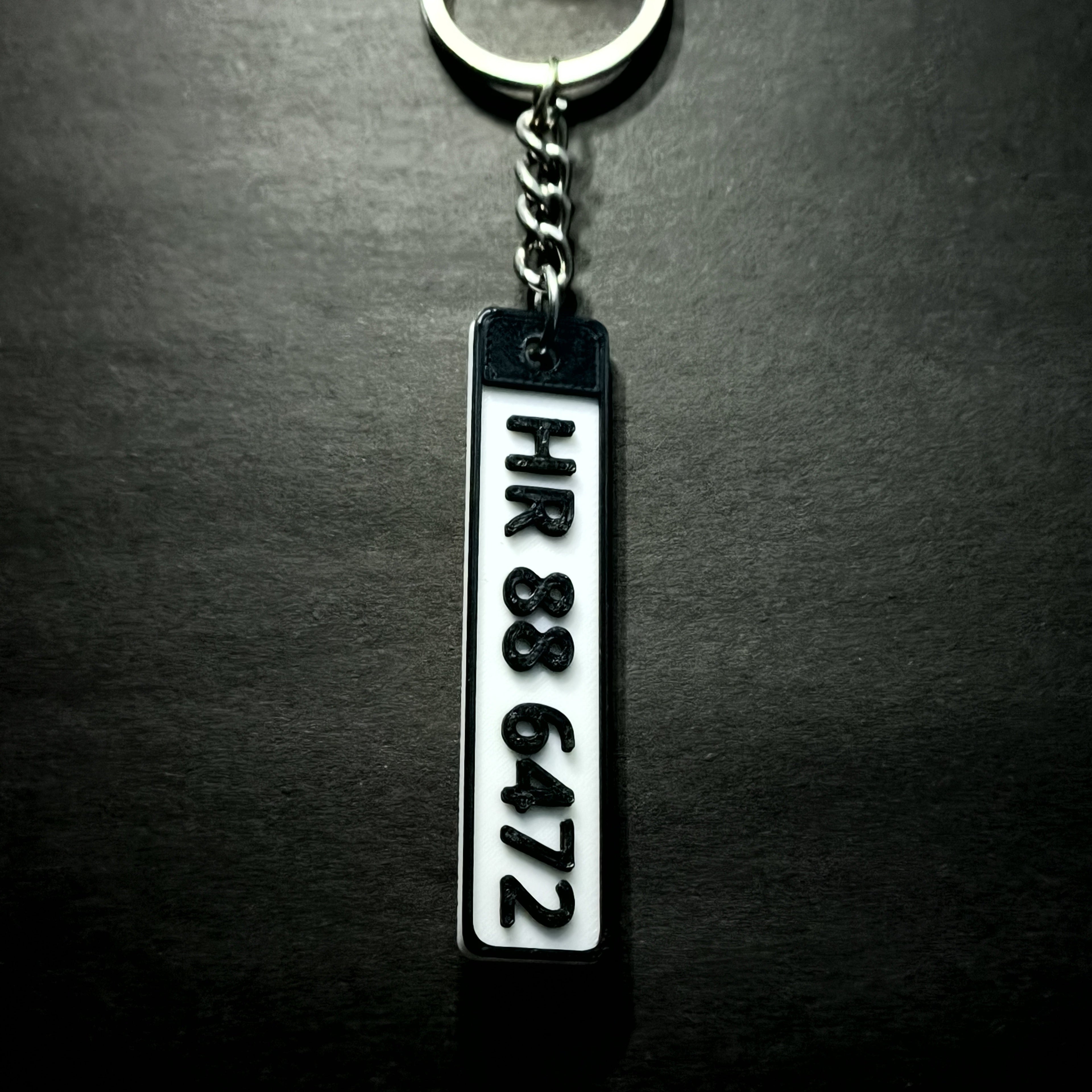 Number Plate Keychains